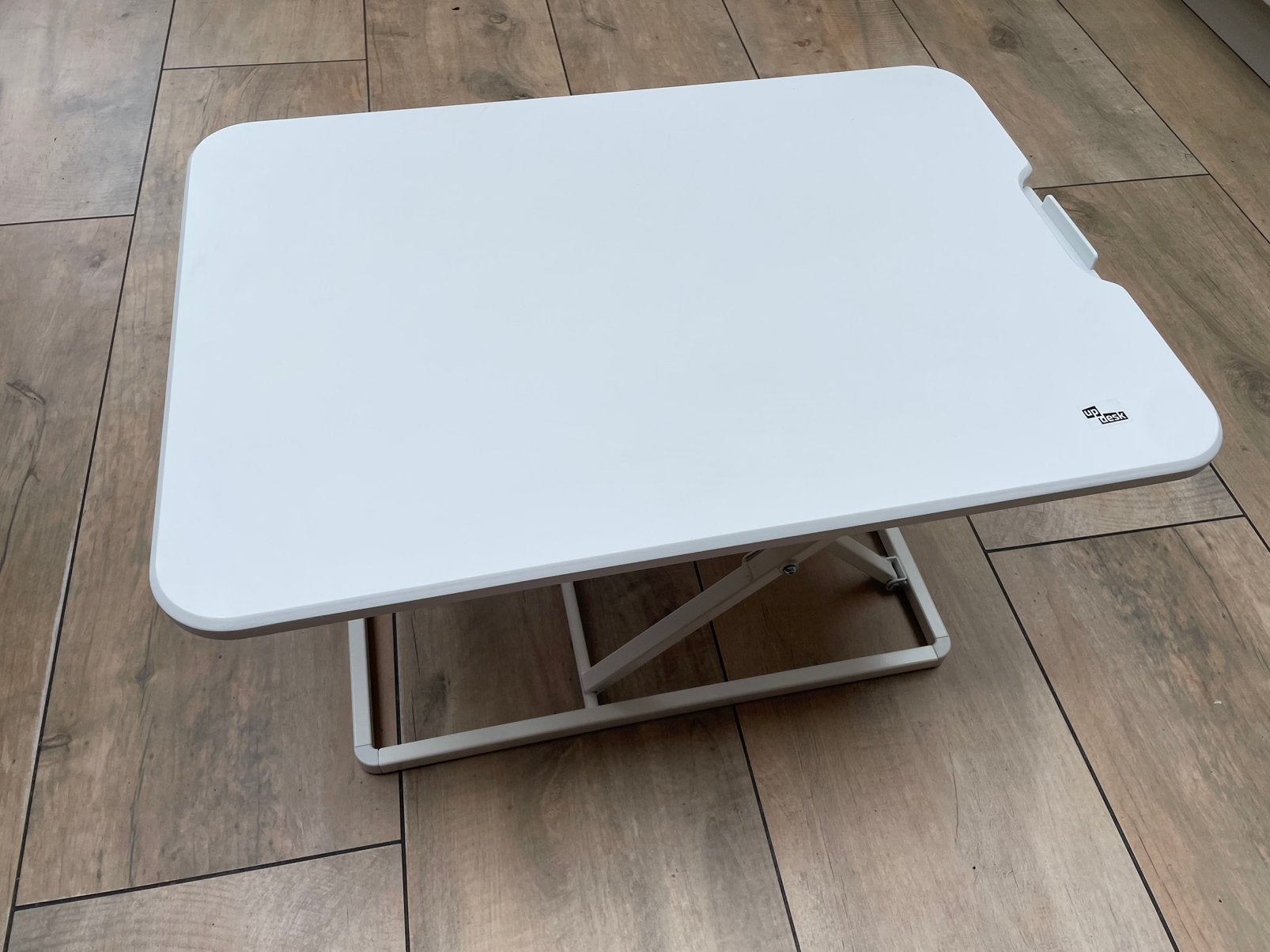 Bureau verhoger sta zit stabureau sta/zit, Huis en Inrichting, Bureaus, Zit-sta bureau, Gebruikt, Ophalen of Verzenden, In hoogte verstelbaar