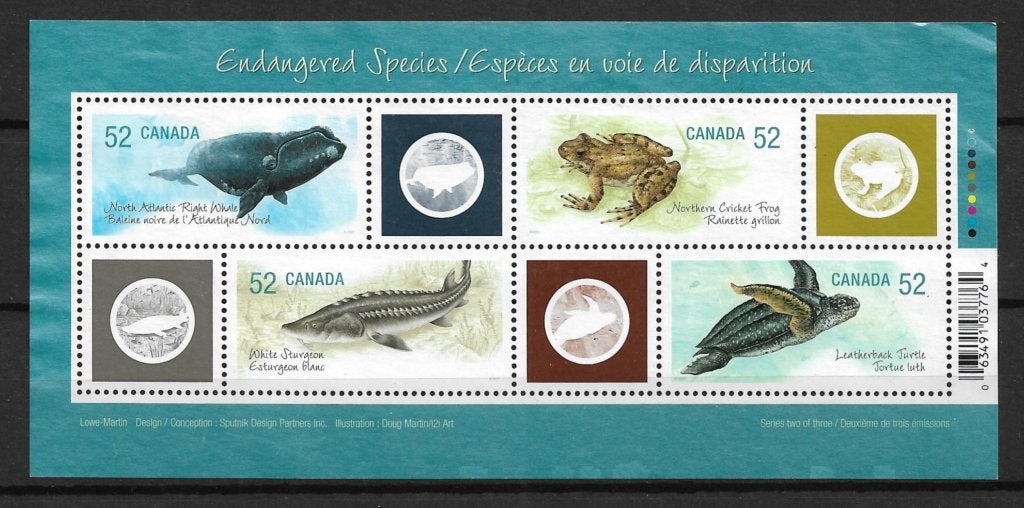 CANADA. Mi.Blok 97.Dieren., Verzenden, Postfris, Noord-Amerika