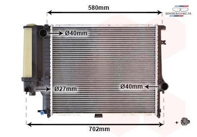 Radiateur 520x440x33 MM schakel BMW 5 serie E34 4 /6 cyl  17, -, -, Nieuw, Ophalen of Verzenden