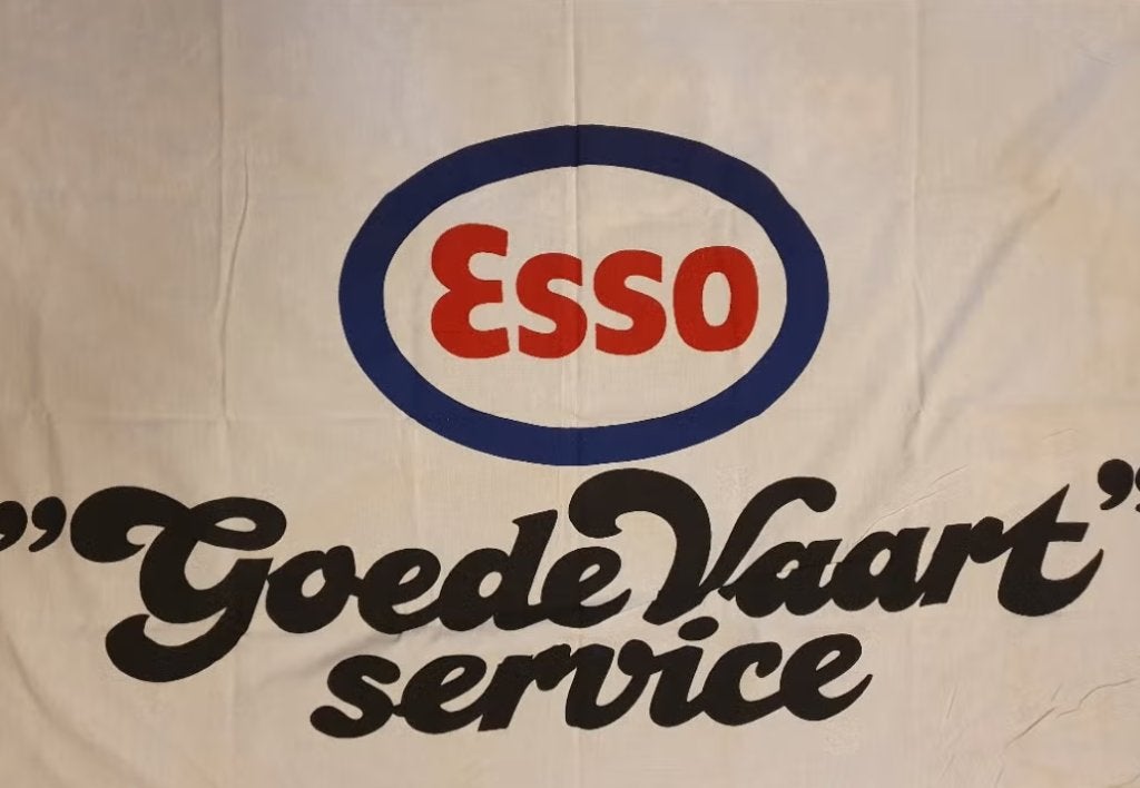 Vintage Esso "Goede Vaart" service vlag, Verzenden, Gebruikt, Auto's