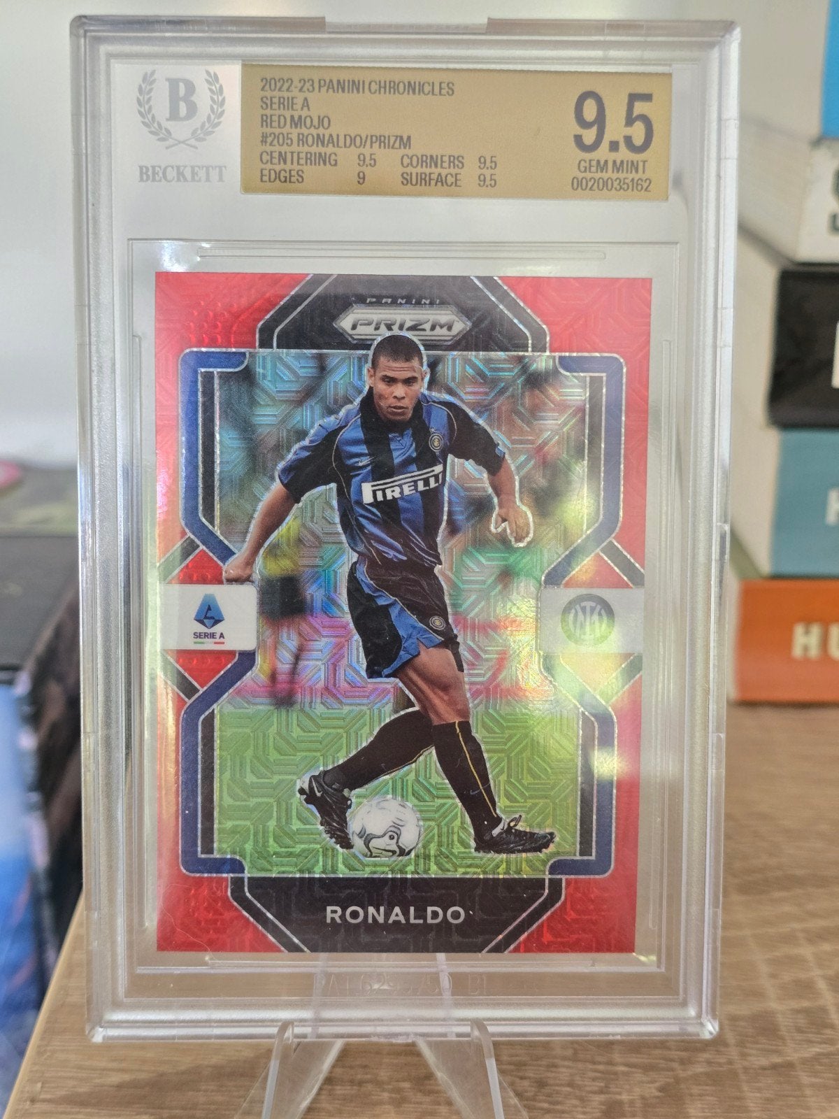 Ronaldo Prizm Red Mojo 2022-23 Panini Chronicles BGS 9.5, Ophalen of Verzenden, Zo goed als nieuw, Buitenlandse clubs, Spelerskaart