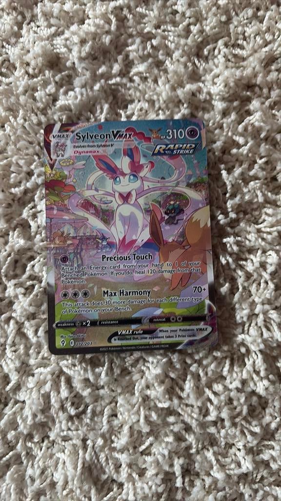 Sylveon vmax, Ophalen of Verzenden, Zo goed als nieuw, Losse kaart