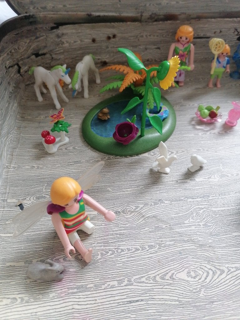 Playmobil set betoverende wereld fee eenhoorn, Complete set, Overige typen, Ophalen of Verzenden, Zo goed als nieuw