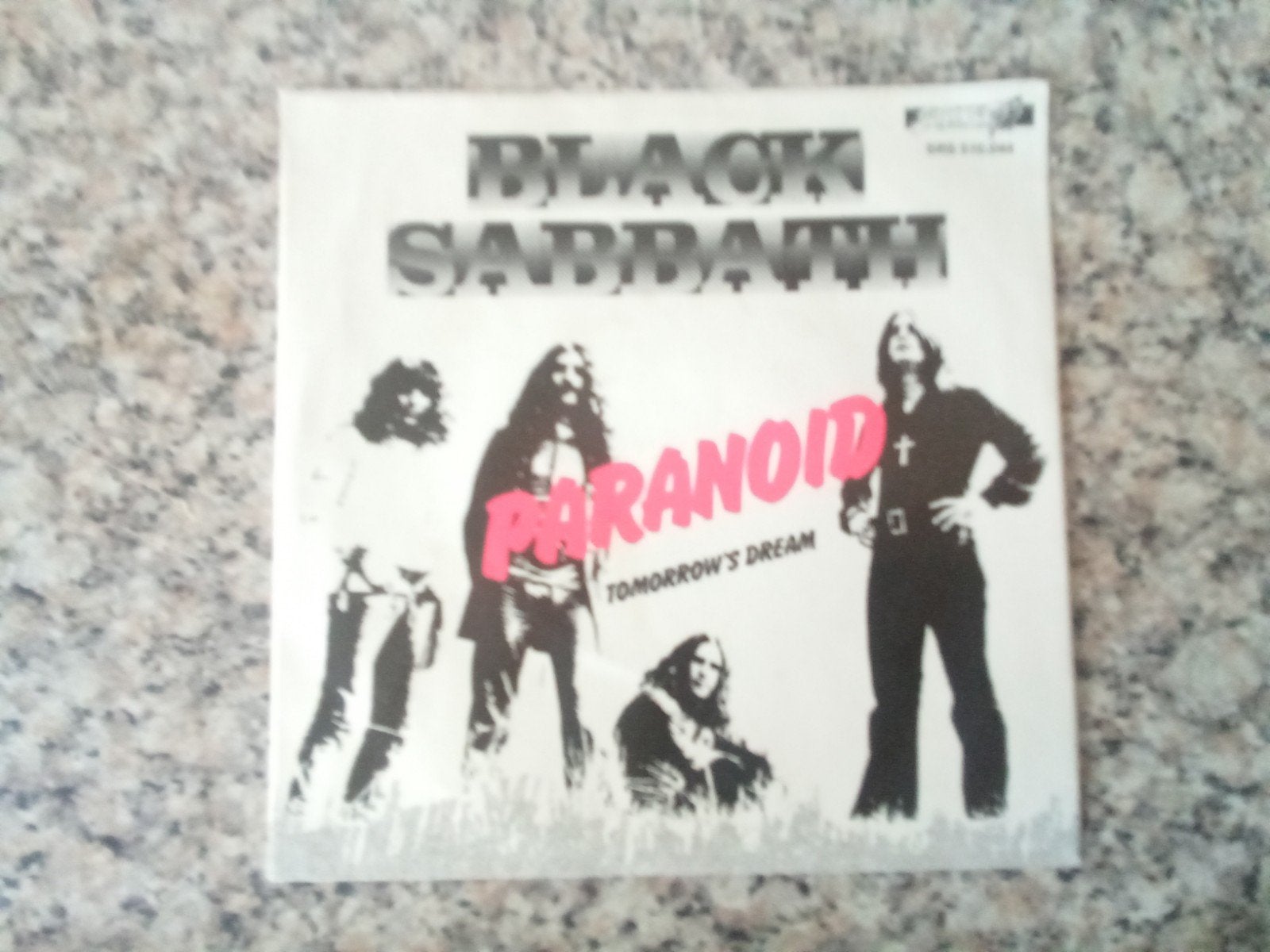 Black Sabbath - Paranoid / Tomorrow's Dream 7 inch Single, Fotohoes, Ophalen of Verzenden, Gebruikt, Rock en Metal