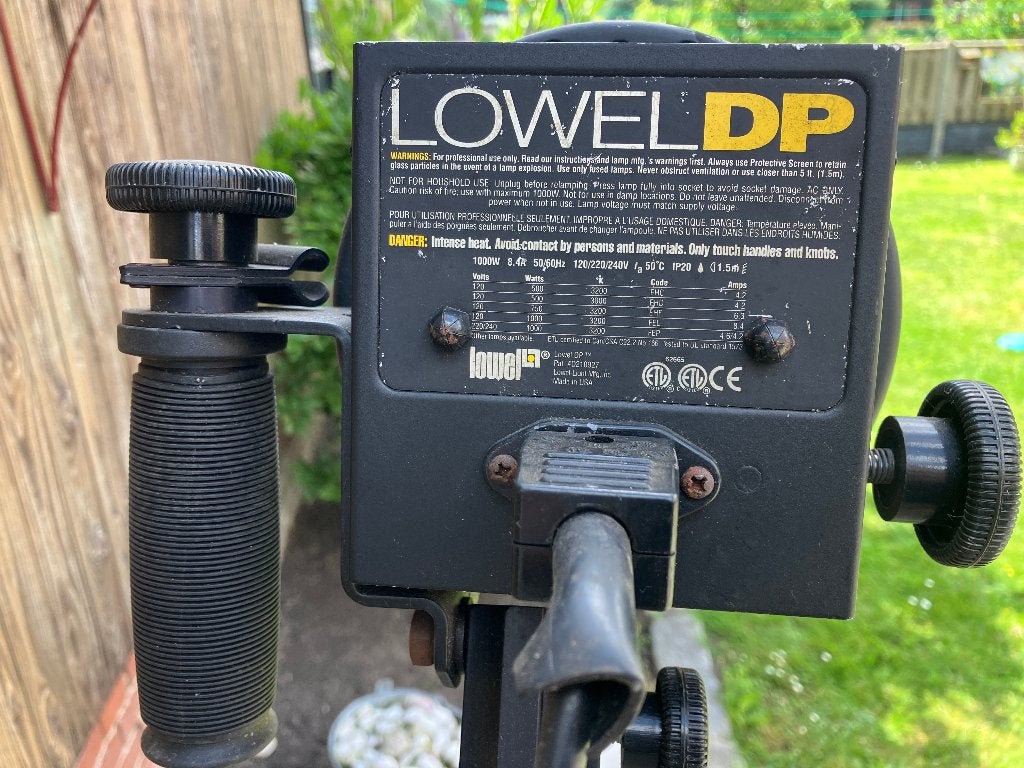 Lowel DP 1000W Studio Schijnwerper, Ophalen, Gebruikt, Verstelbaar, Studiolamp