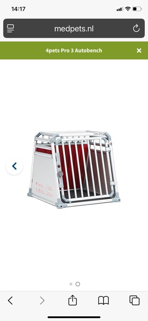 Pets bench pro 3 medium, Ophalen, Zo goed als nieuw, 75 tot 110 cm, Minder dan 65 cm