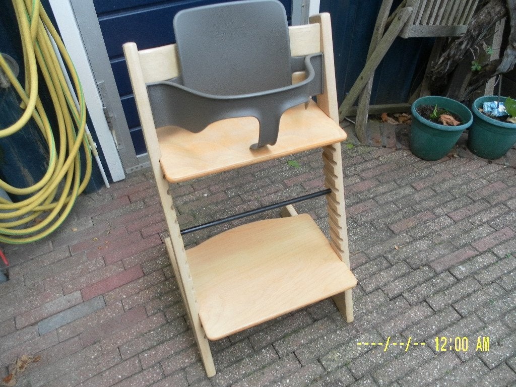 stokke tripp trapp trip trap kinder stoel met baby set, Kinderen en Baby's, Kinderstoelen, Ophalen, Zo goed als nieuw, Meegroeistoel