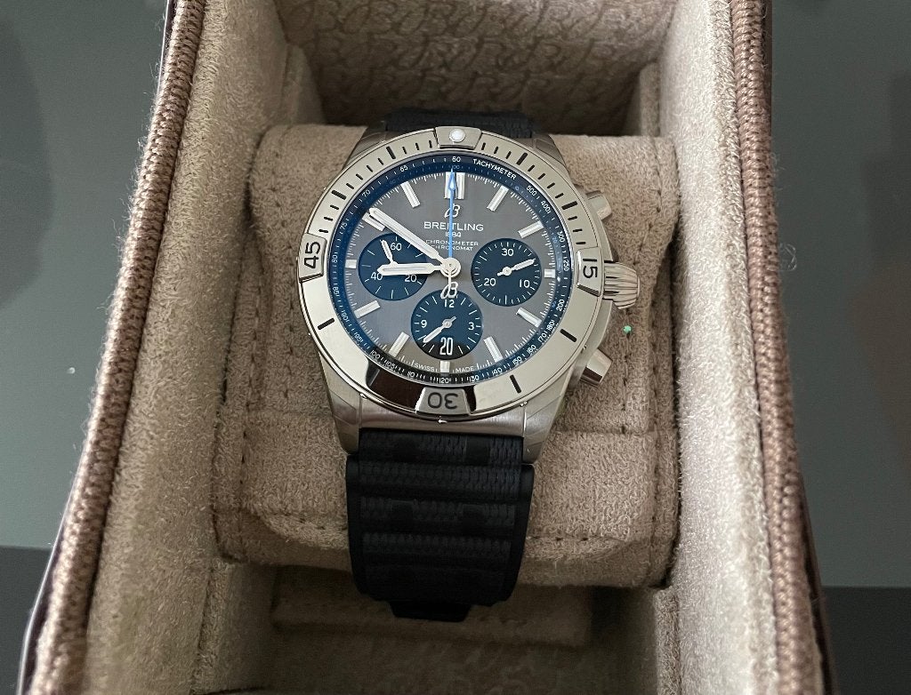 Breitling Chronomat B01 42mm Titanium Nieuw 12/2025, Ophalen, Overige materialen, Breitling, Polshorloge