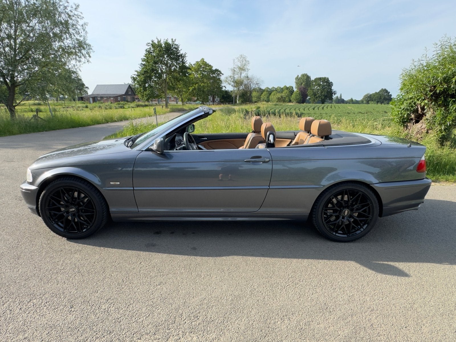 BMW 3-Serie 3.0 CI 330 Cabriolet AUT 2003 Grijs, Auto's, BMW, Automaat, Stoelverwarming, 1595 kg, Cabriolet