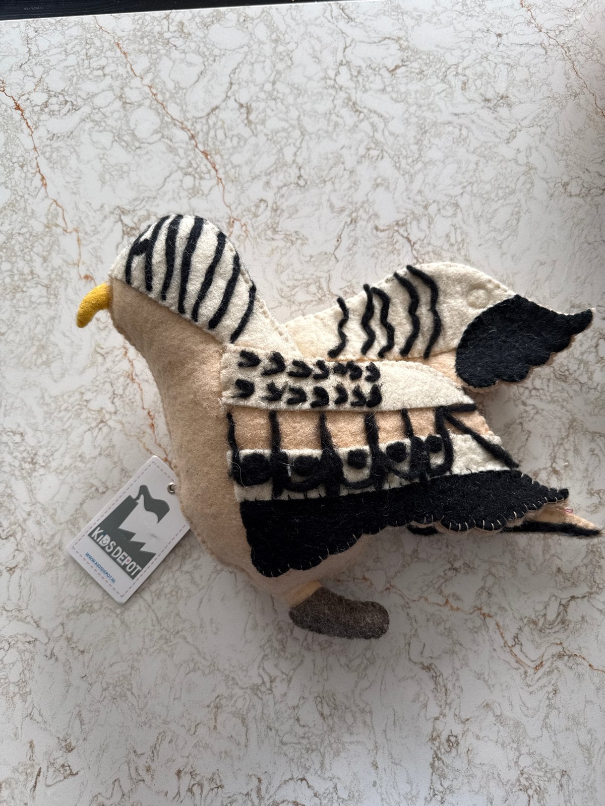 Kidsdepot Kody vilten vogel nachtegaal wanddecoratie, Ophalen of Verzenden, Zo goed als nieuw, Meerkleurig, Textiel