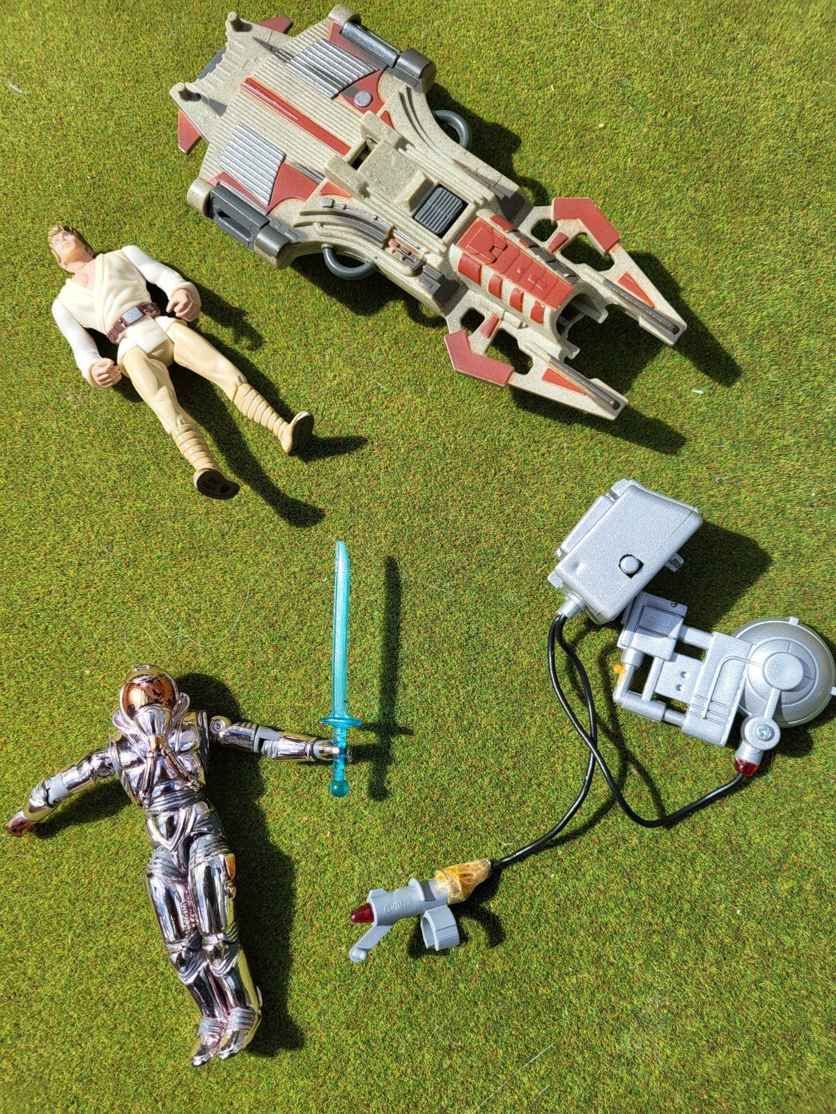 Vintage Star Wars figuurtjes/accessoires Death Star Droid`78, Ophalen of Verzenden, Gebruikt