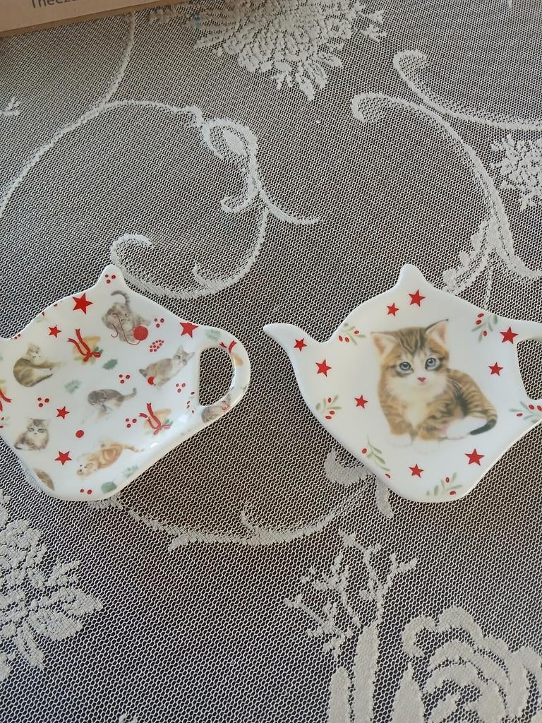 2 nieuwe theetips Francien ( katten), Ophalen of Verzenden, Nieuw, Overige stijlen