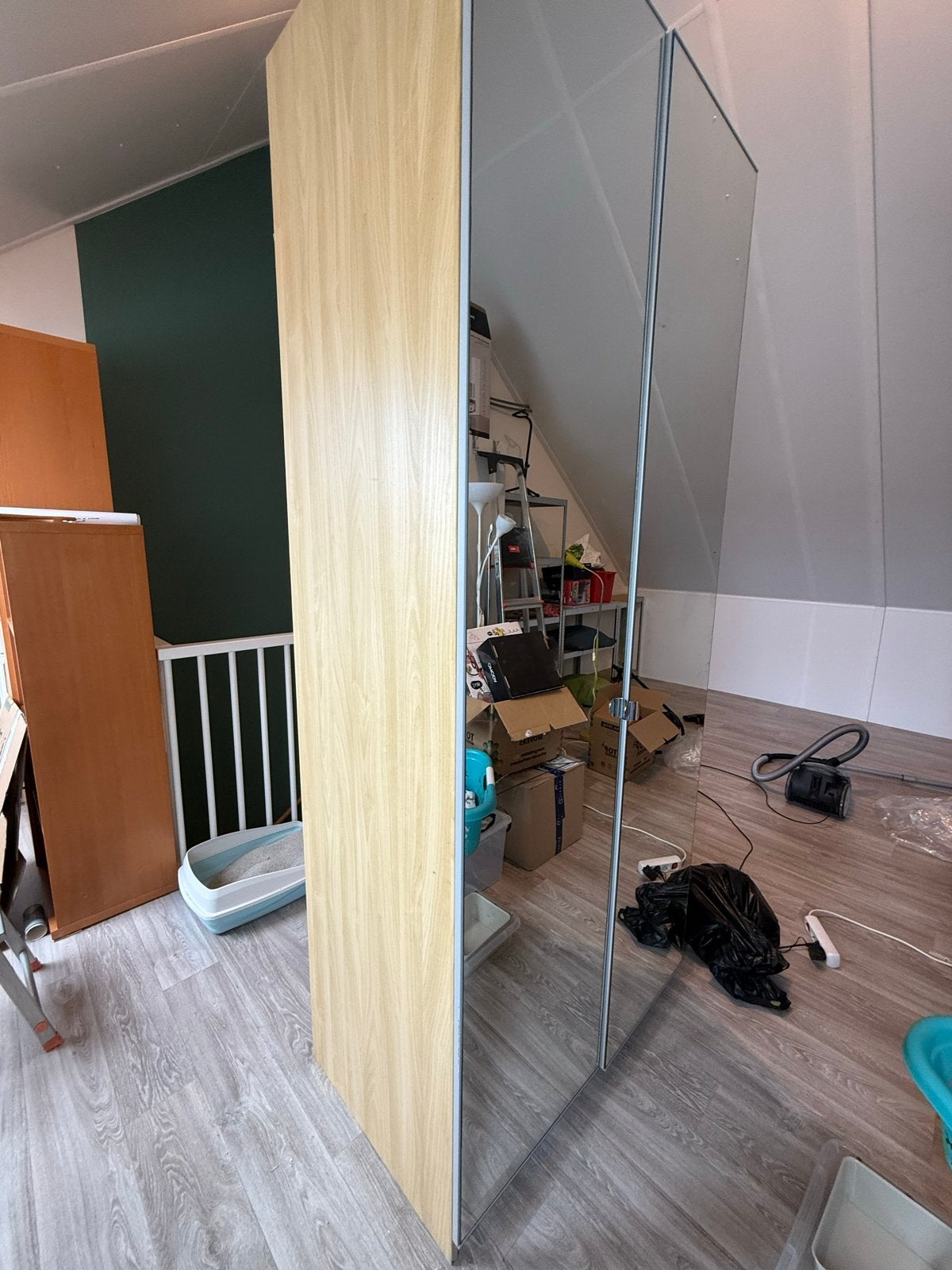 GRATIS IKEA PAX Kast met spiegeldeur - 236x100x60 cm, Huis en Inrichting, Ophalen, Gebruikt, 100 tot 150 cm, 200 cm of meer