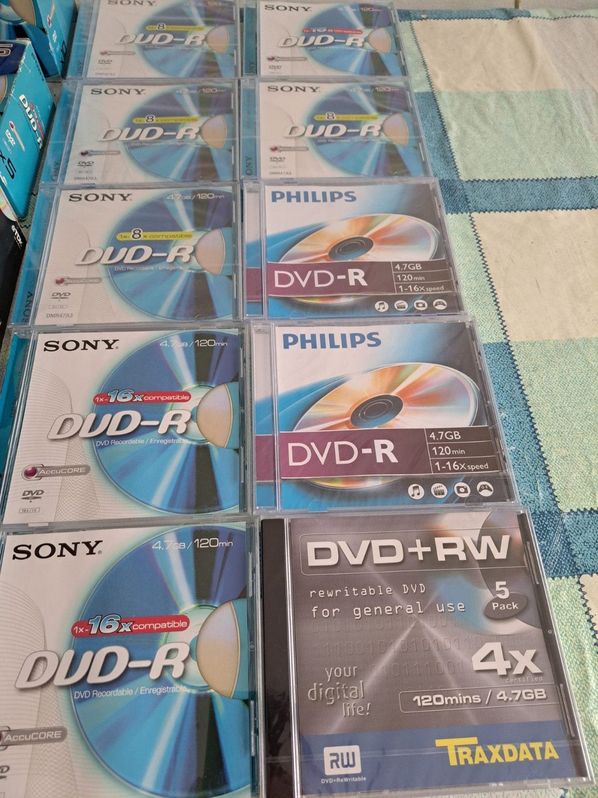 Sony en Philips 36 stuks dvd-r 4.7 Gb/120 min., Ophalen of Verzenden, Nieuw, Dvd