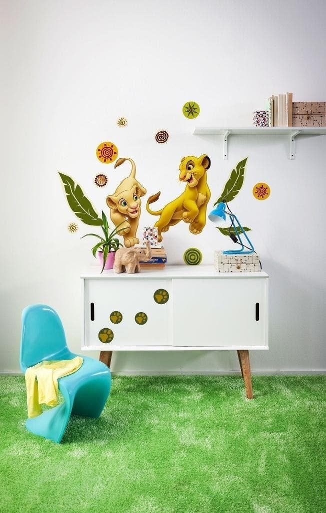 Lion King Muurstickers 50x70 cm - Simba en Nala, Verzenden, Nieuw, Nvt, Nvt
