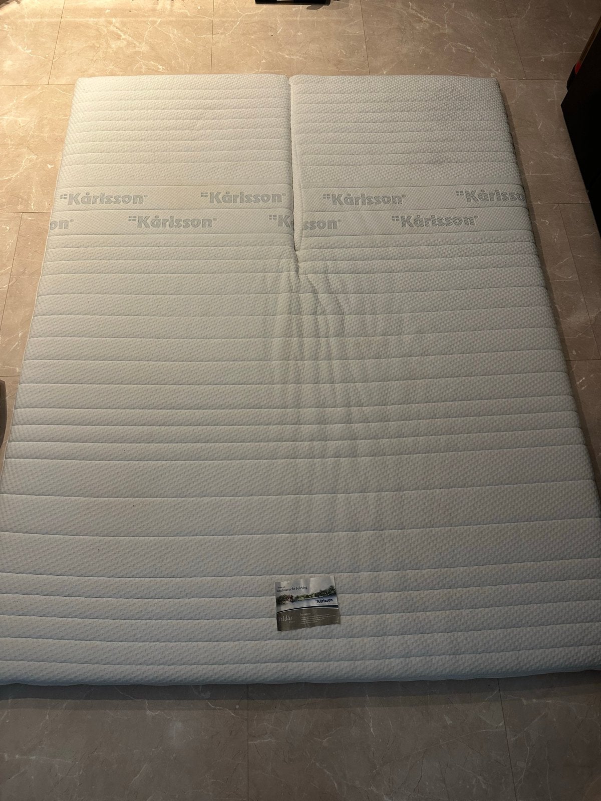 Kärlsson Vildar Visco Split Topper 160x200, Ophalen, Tweepersoons, Zo goed als nieuw, Matras