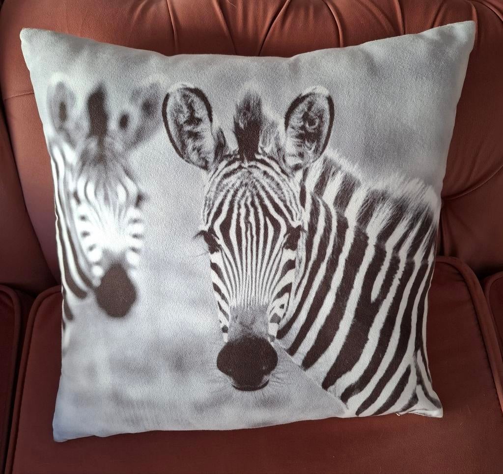 Kussen met zebra, Huis en Inrichting, Woonaccessoires | Kussens, Ophalen