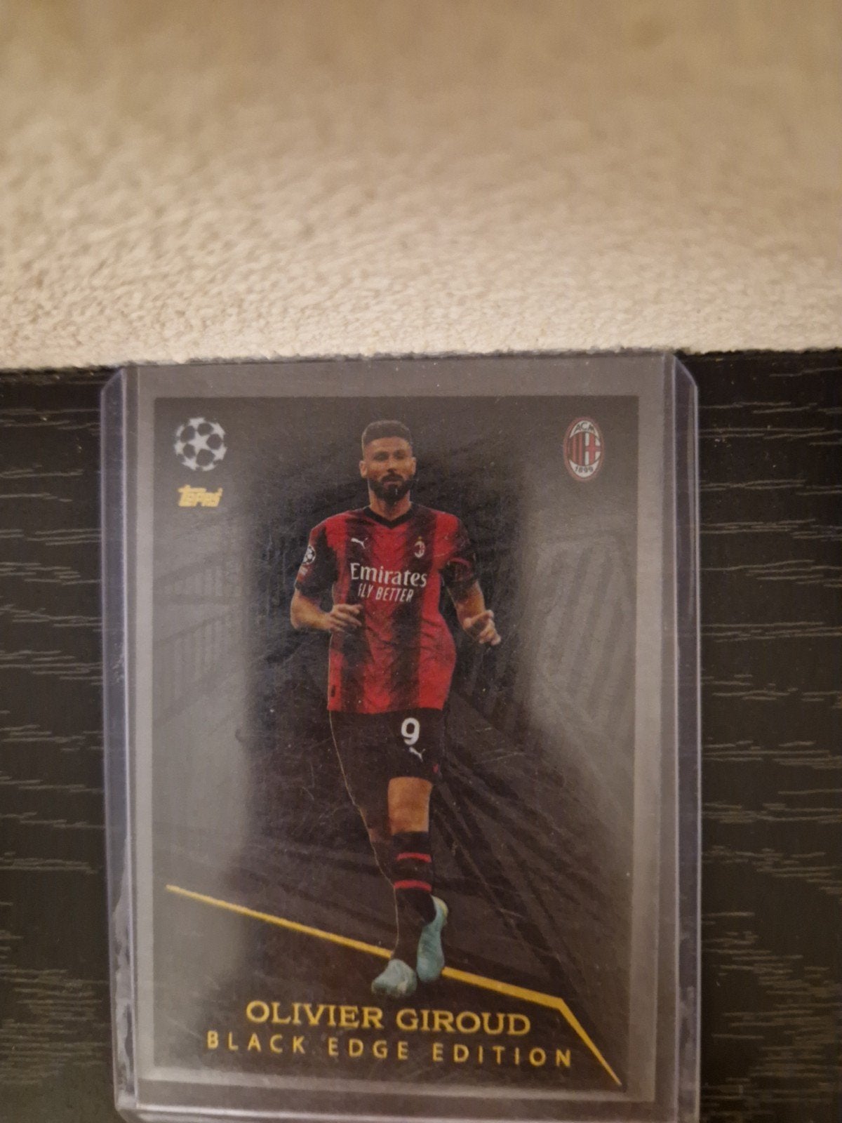 Olivier Giroud Black Edge voetbalplaatje., Ophalen, Zo goed als nieuw, Plaatje