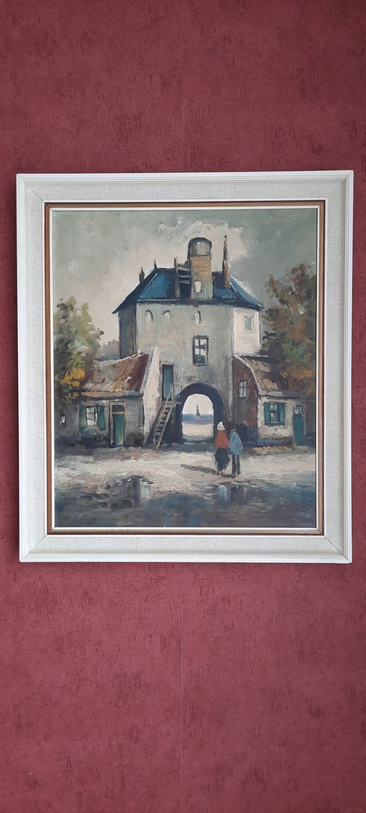 Vischpoort Harderwijk olieverfschilderij, Ophalen