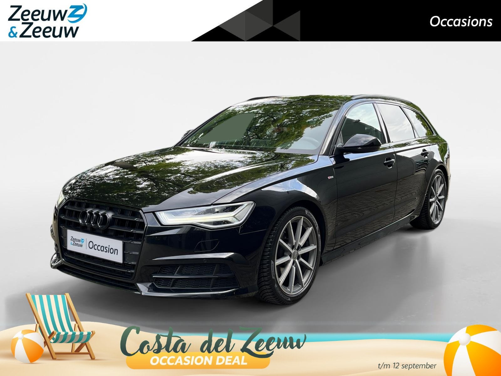 Audi A6 Avant 1.8 TFSI ultra S line Edition, Auto's, Audi, Leder en Stof, Zwart, Origineel Nederlands, 1700 kg