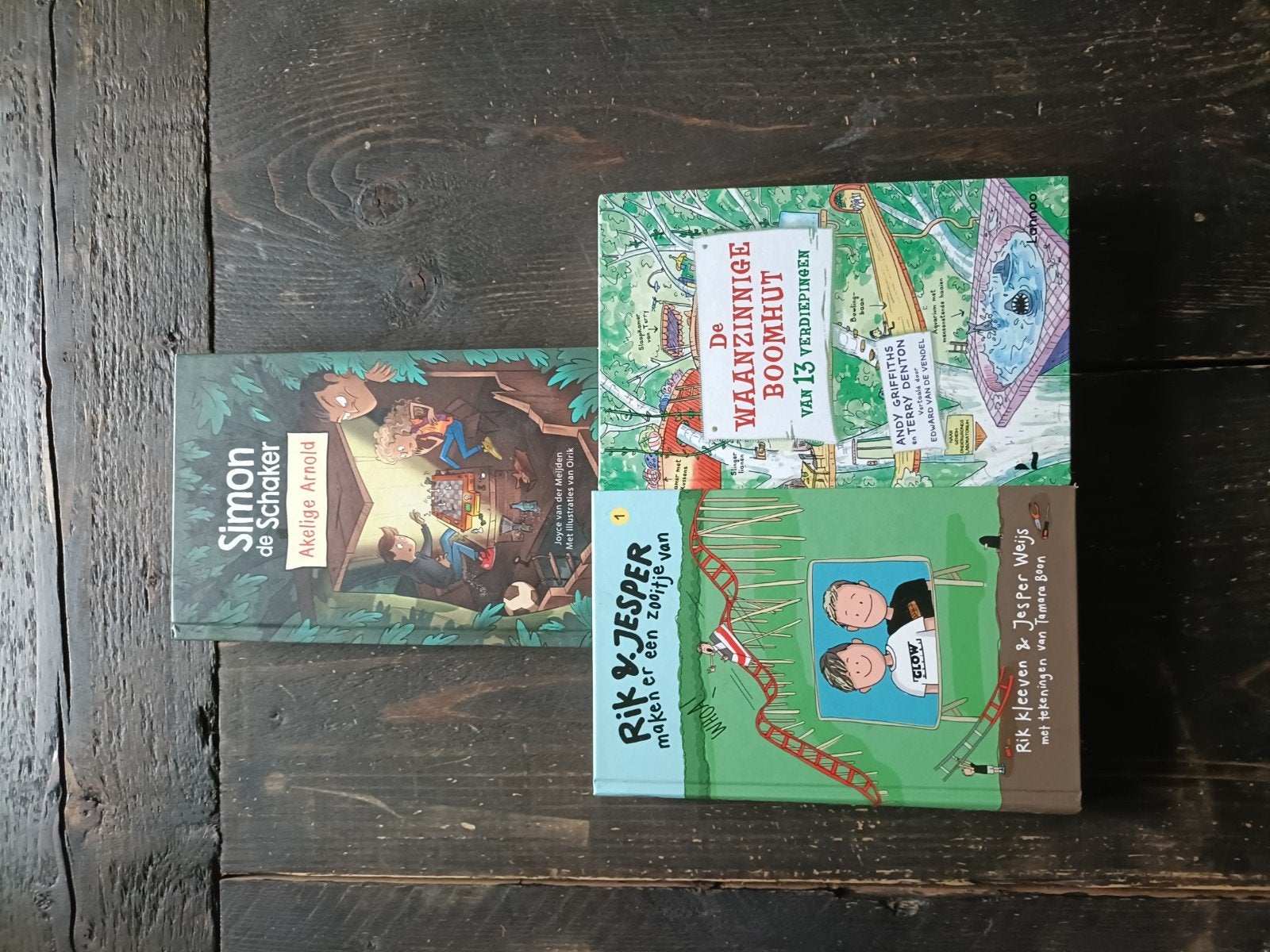 Kinderboeken: Rik & Jesper, Waanzinnige Boomhut, Simon, Ophalen of Verzenden, Gelezen, Diverse, Fictie algemeen