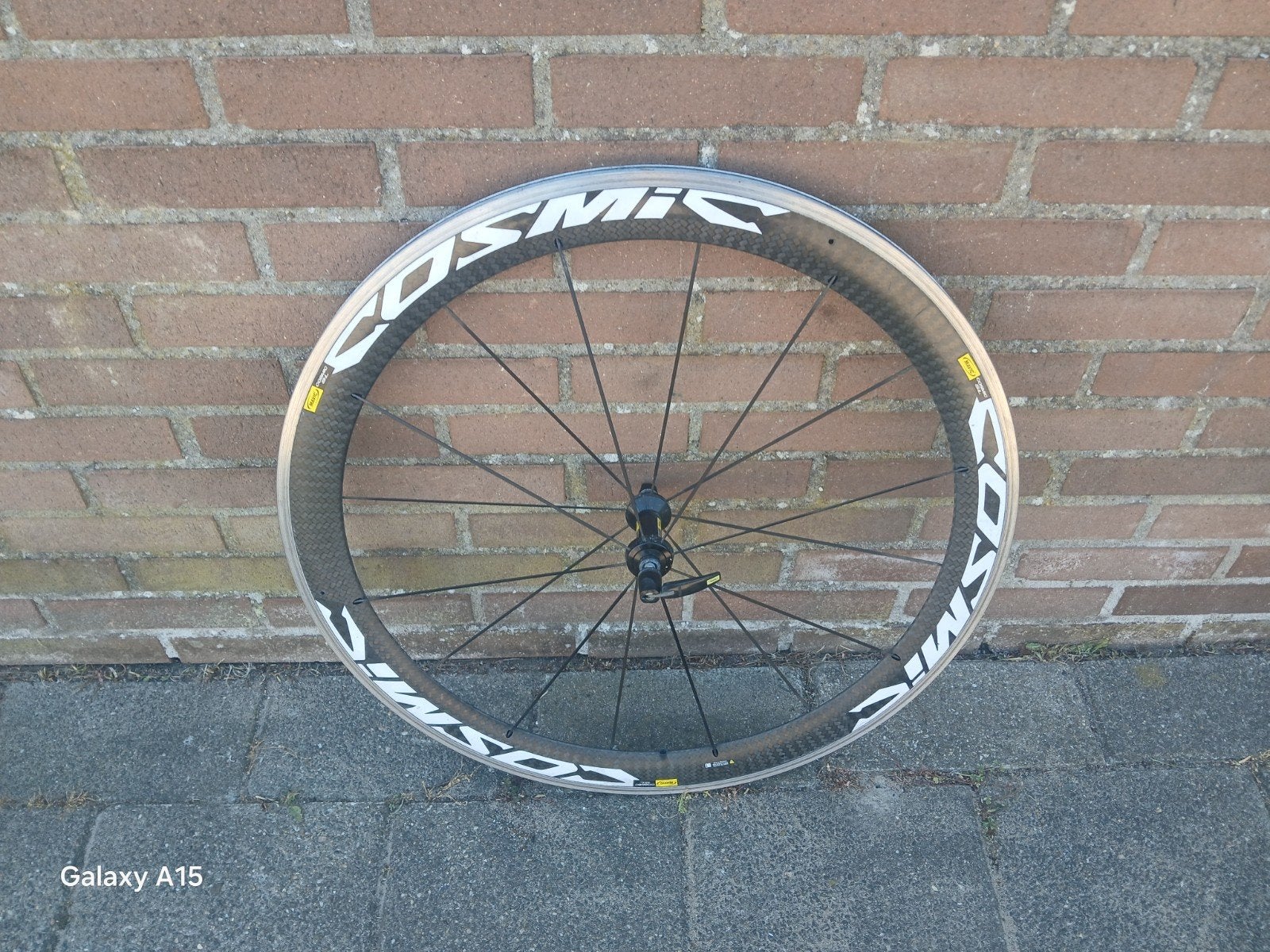 Mavic Cosmic carbon voorwiel, Fietsen en Brommers, Fietsonderdelen, Gebruikt, Mavic, Racefiets, Carbon