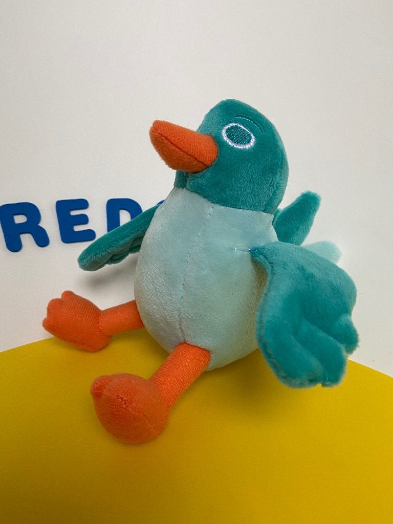 K2705 Zwitsal vogel vogeltje groen 3x, Kinderen en Baby's, Speelgoed | Knuffels en Pluche, Ophalen of Verzenden, Zo goed als nieuw