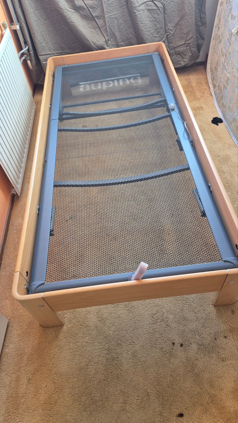 Auping Auronde eenpersoonsbed 90x200 cm met spiraalbodem, Huis en Inrichting, Slaapkamer | Bedden, Ophalen, Gebruikt, 90 cm, Eenpersoons