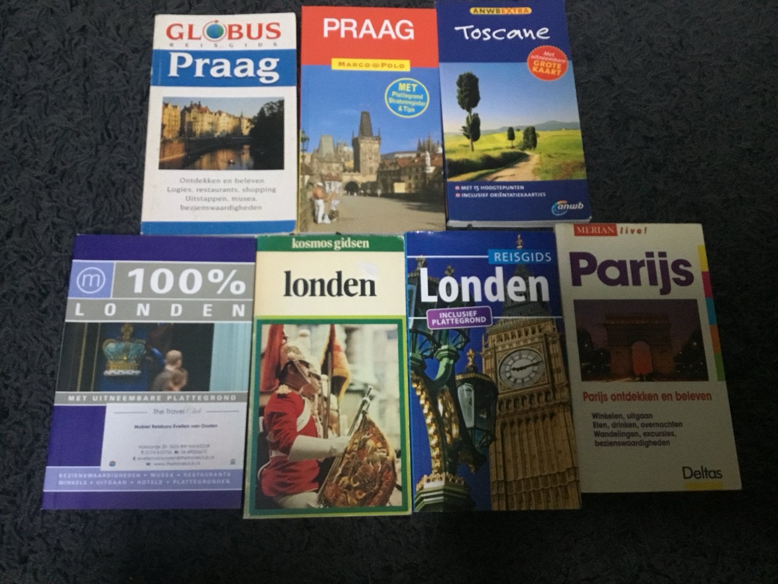Reisgidsen: Praag, Toscane, Londen, Parijs - Diverse merken, Europa, Ophalen of Verzenden, Reisgids of -boek, Gelezen