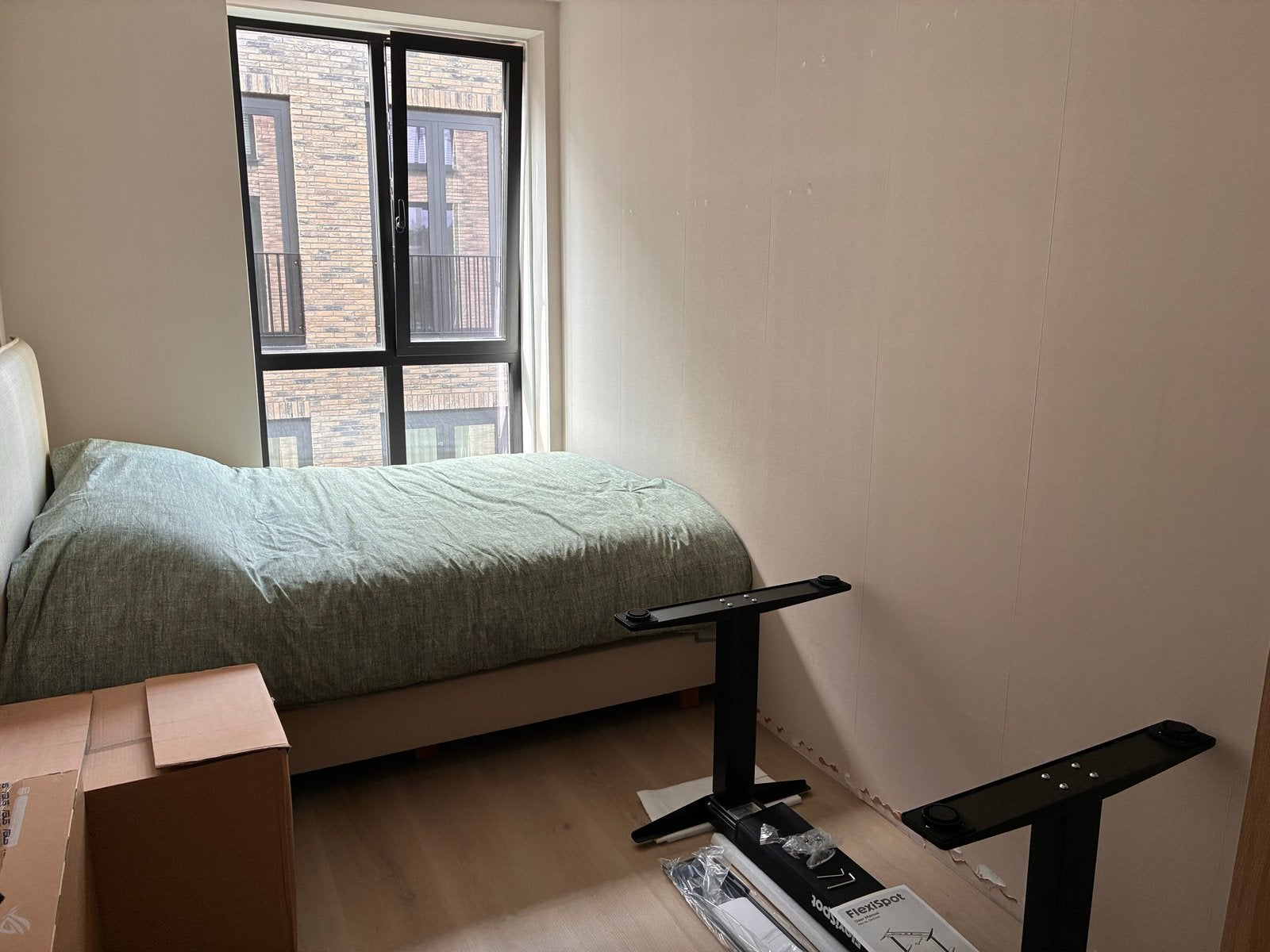 Swiss Sense Boxspring bed 140x200 cm incl. beddengoed, Ophalen, Beige, 140 cm, Zo goed als nieuw