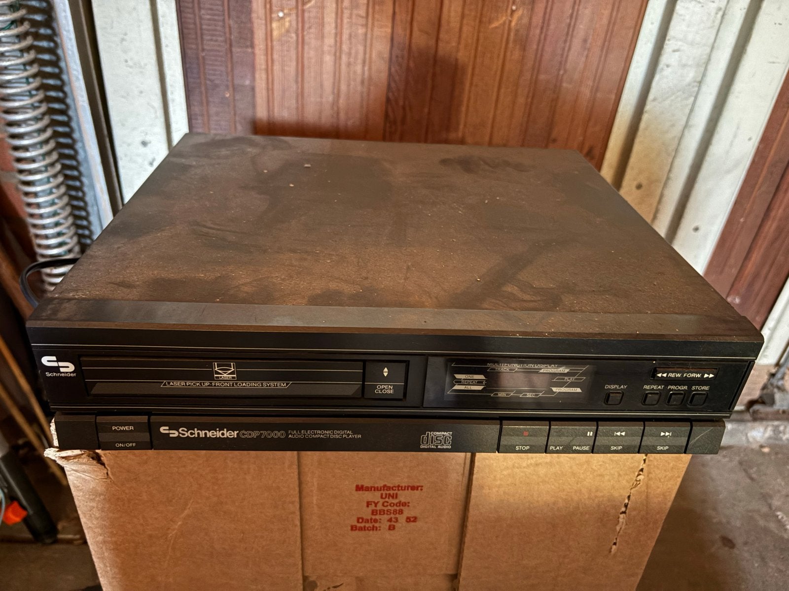 Schneider CDP 7000 CD Speler - Vintage Audio, Ophalen of Verzenden, Gebruikt, Overige merken