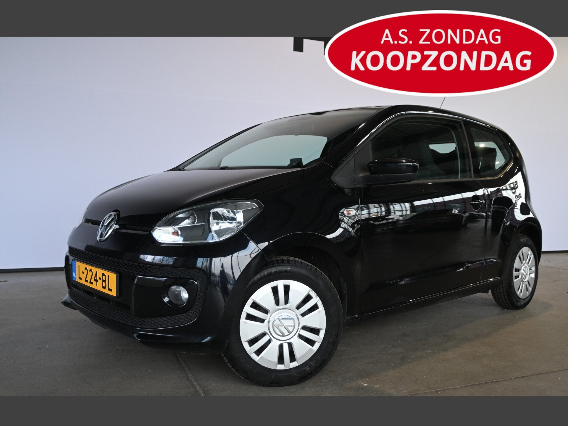 Volkswagen up! 1.0 move up! Airco Stoelverwarming Goed Onder, Auto's, Voorwielaandrijving, Euro 5, Stof, Gebruikt