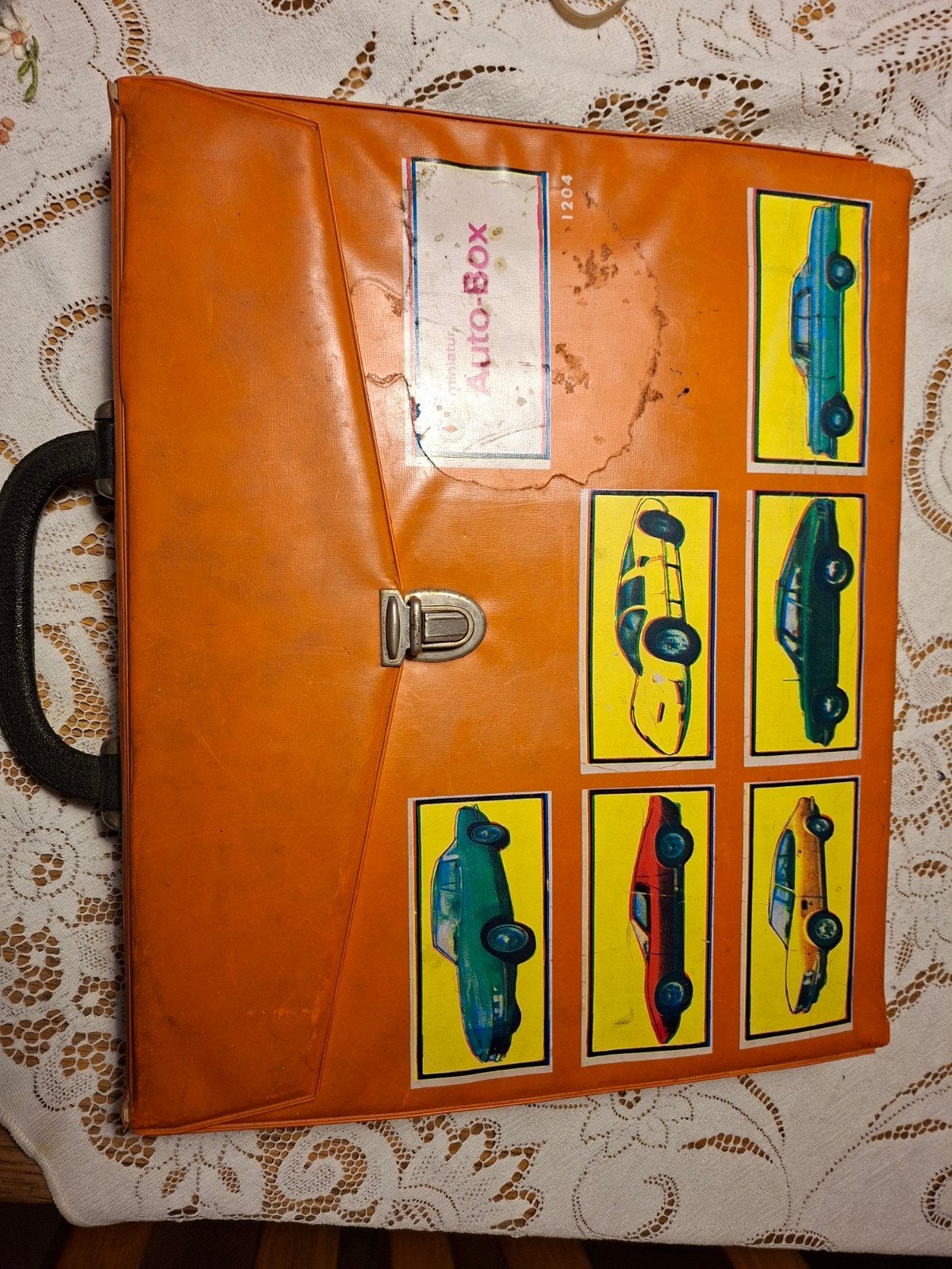 Vintage THEIA KOFFER 1204 Auto-Box voor Matchbox  (jaren, Ophalen of Verzenden, Gebruikt