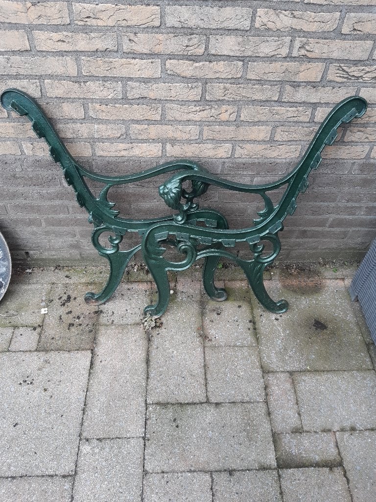 bank zijsteunen, Tuin en Terras, Ophalen, Zo goed als nieuw, Metaal