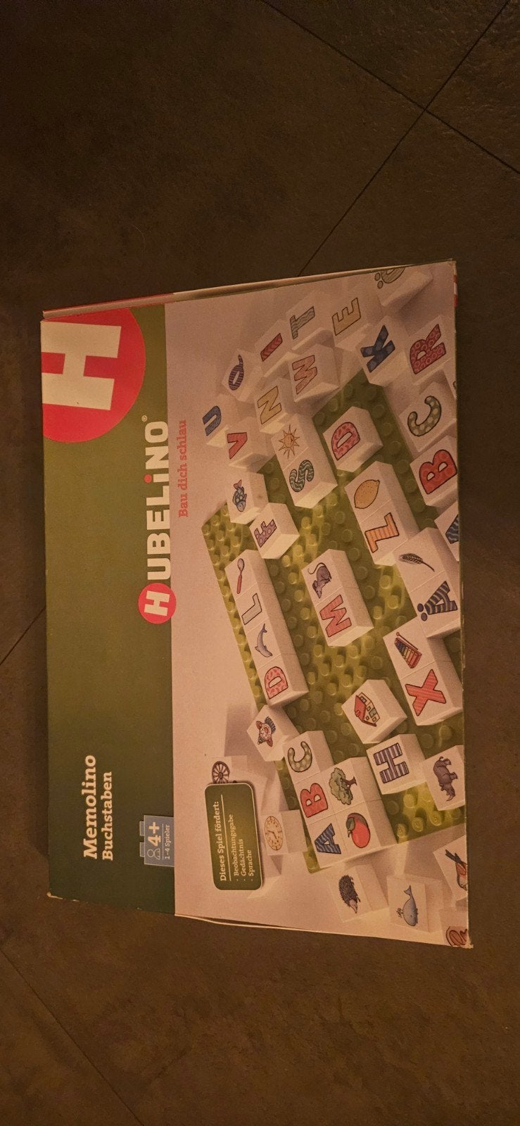 Hubelino Memolino bouwstenen, past op duplo, Ophalen, Zo goed als nieuw, Taal en Lezen