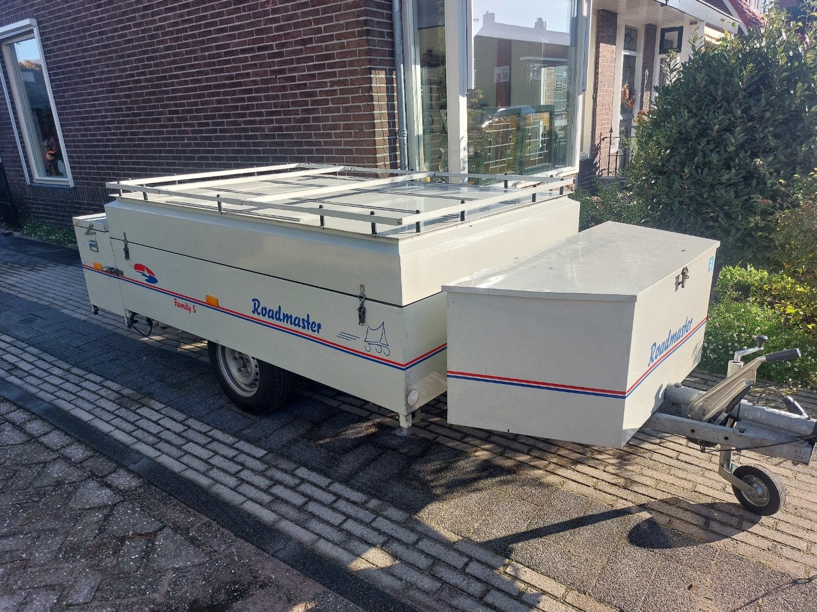 grote metalen vakantie bagage vis aanhangwagen met keuken., Ophalen, Gebruikt