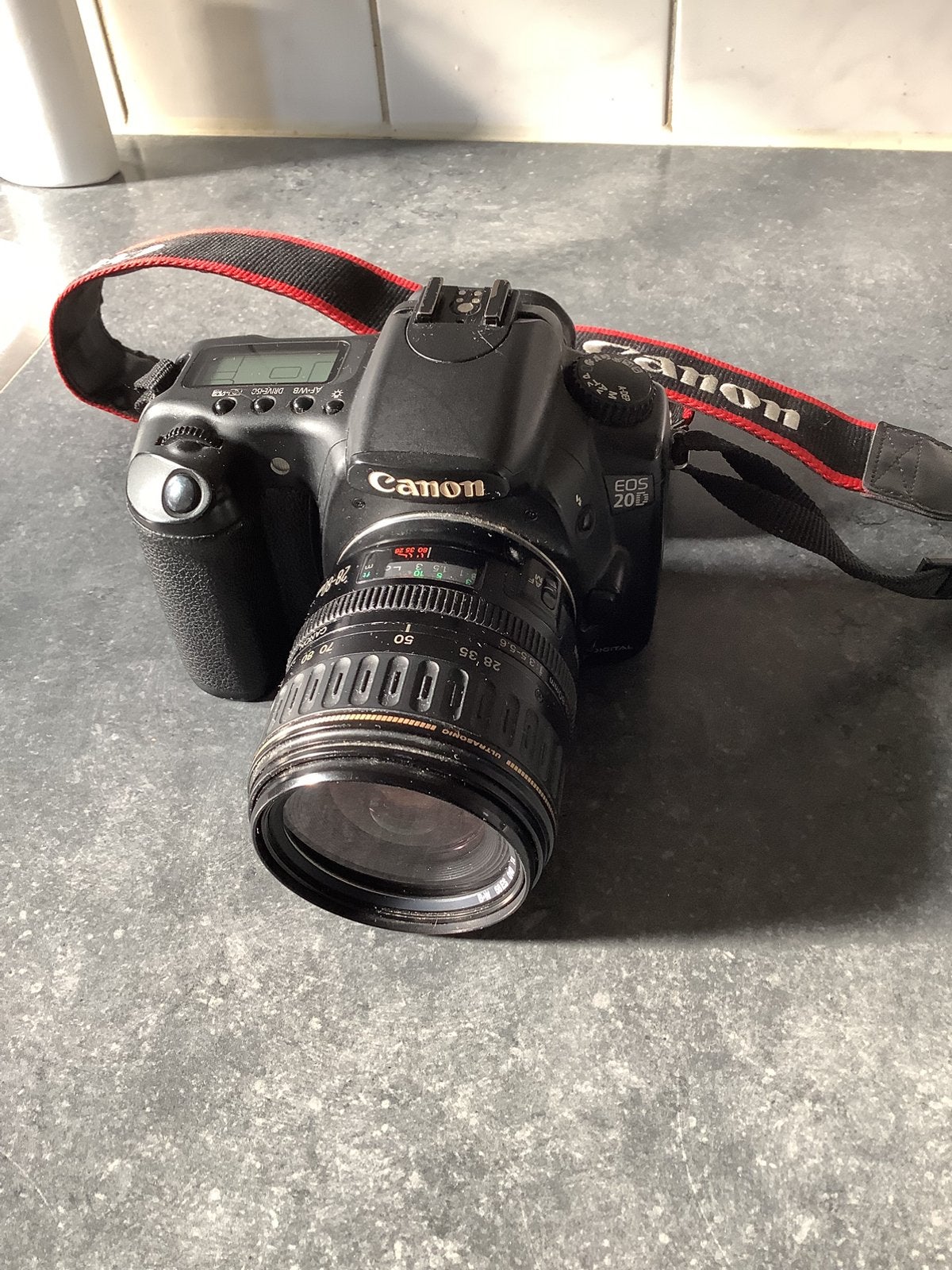 Canon EOS 20D Spiegelreflexcamera met EF 28-80mm objectief, Audio, Tv en Foto, Fotocamera's Digitaal, Ophalen, Gebruikt, Canon