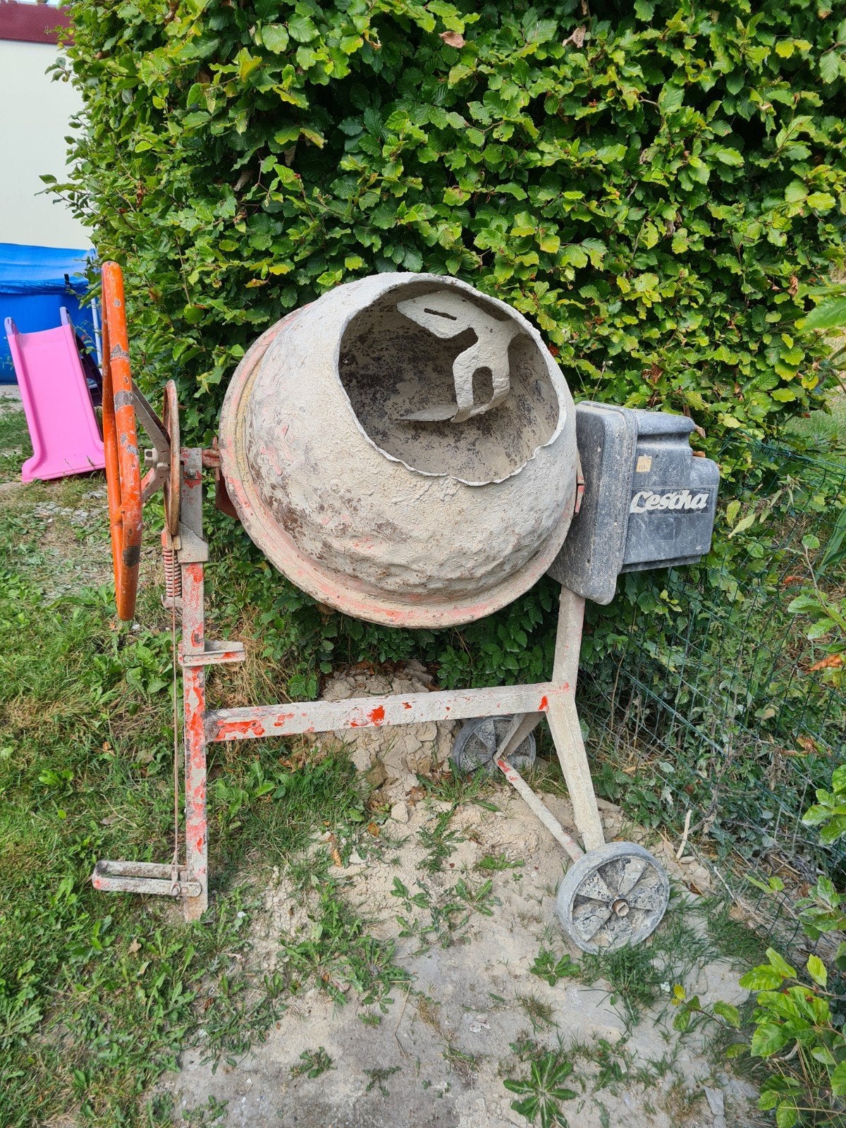 Lescha SM 145 S Betonmolen - Gebruikt, Doe-het-zelf en Verbouw, Betonmolens, Ophalen, Gebruikt