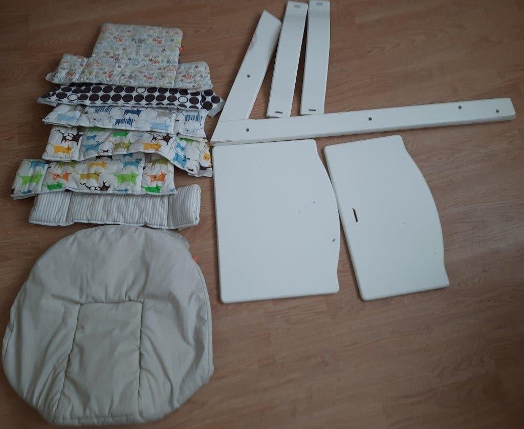 Stokke Tripp Trapp diverse onderdelen  -plankjes enz, Ophalen of Verzenden, Gebruikt, Meegroeistoel, Afneembaar eetblad