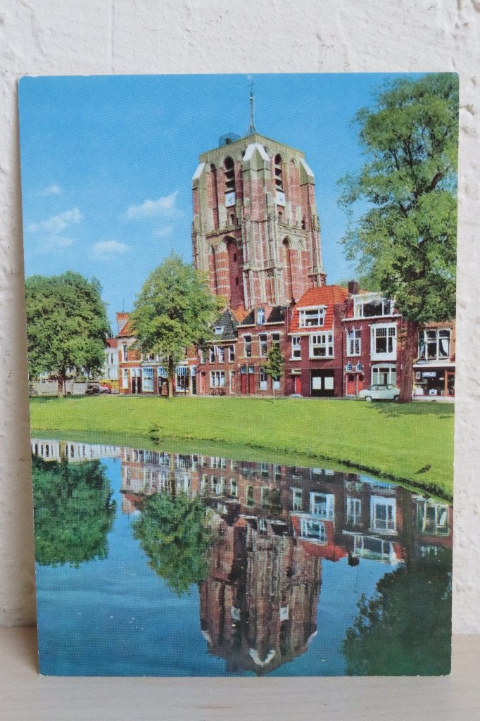 Leeuwarden. Westerplantage, Oldehove met kerktoren, Ophalen of Verzenden, 1960 tot 1980, Ongelopen, Friesland