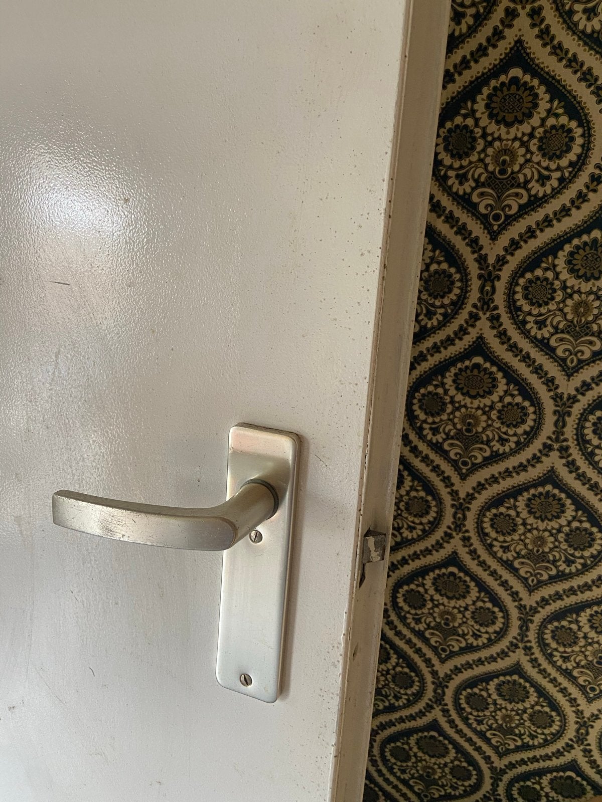 Witte binnendeur met klink - Gebruikt, Ophalen, Gebruikt, 80 tot 100 cm, Binnendeur
