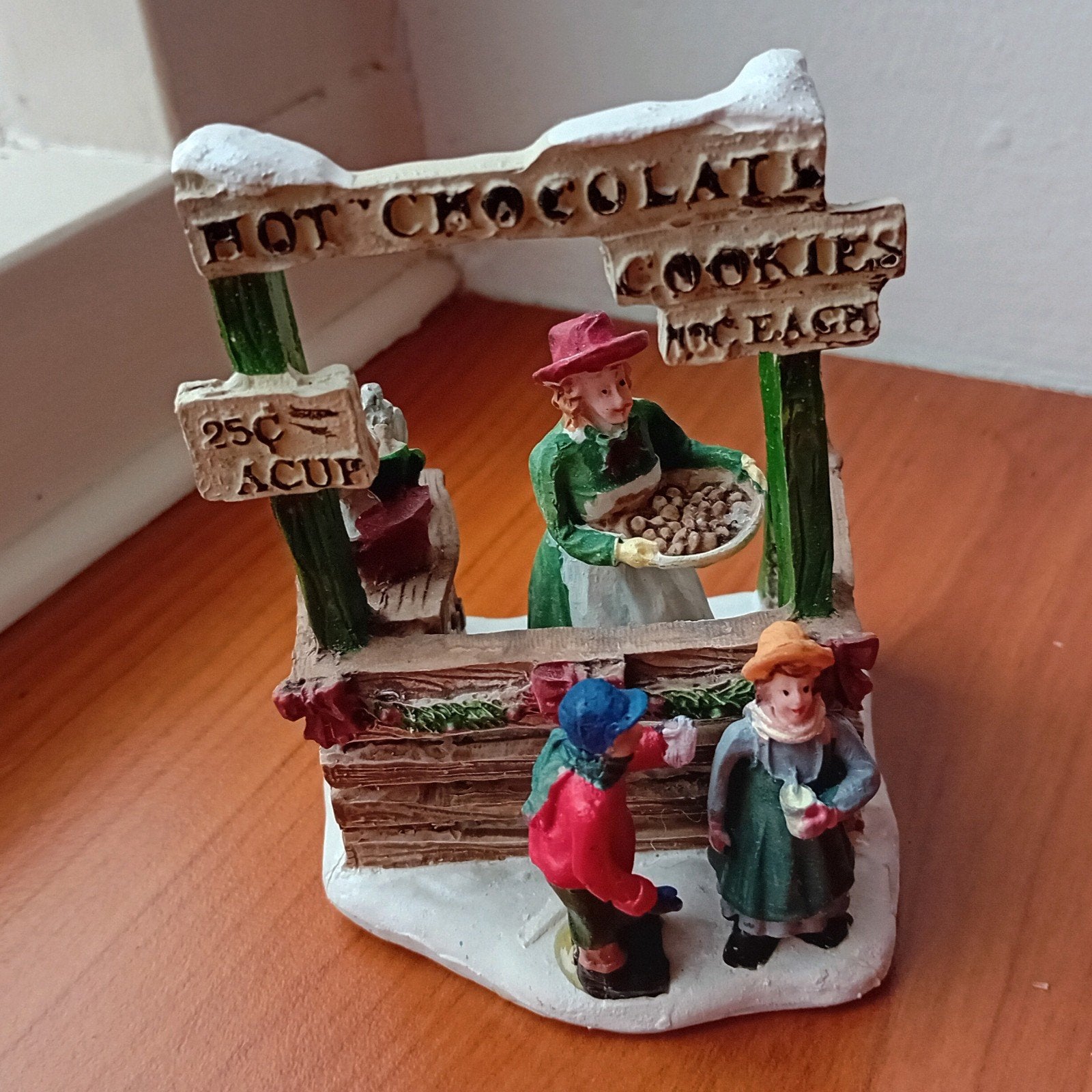 Kerstfiguur hot chocolat kraam voor Kerstdorp, Ophalen of Verzenden