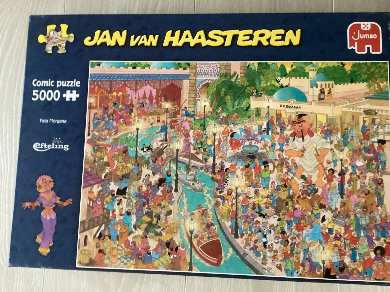Jan van Haasteren Fata Morgana Efteling 5000 stukjes, Ophalen of Verzenden, Meer dan 1500 stukjes, Zo goed als nieuw, Legpuzzel