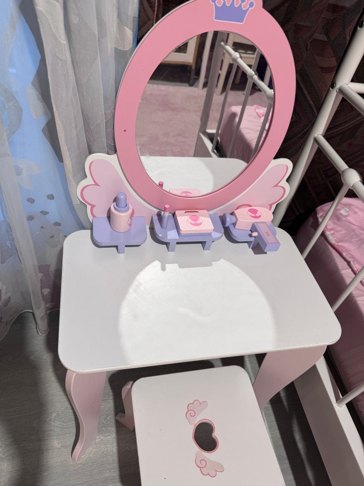 Roze kaptafel, Ophalen of Verzenden, Gebruikt, Meisje