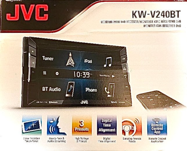 Jvc KW-V240BTautoradio mt Bluetooth&video&achteruitrijcamera, Ophalen of Verzenden, Zo goed als nieuw