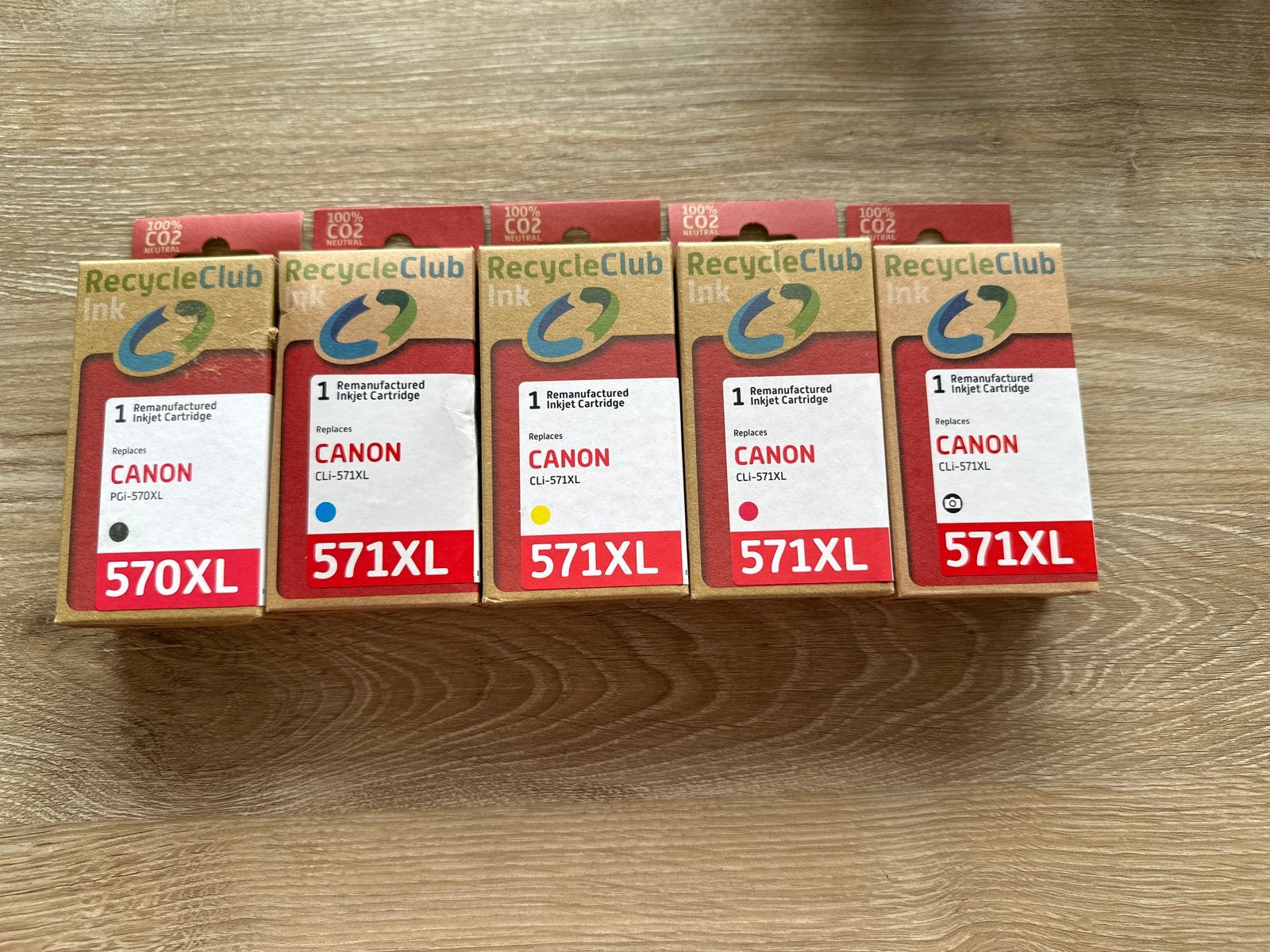 RecycleClub Inktcartridges Canon PGI-570XL CLI-571XL (5 stuk, Recycleclub, Verzenden, Cartridge, Mon Plaisir 89c 4872AM Etten-Leur