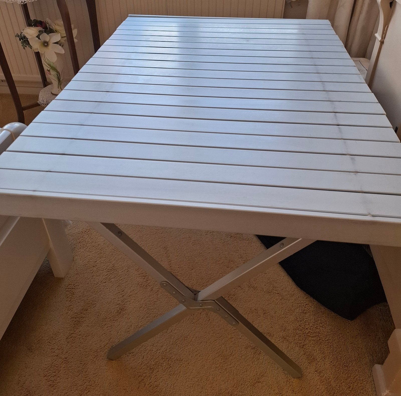Handige aluminium campingtafel met opbergzak, Ophalen, Gebruikt, Campingtafel