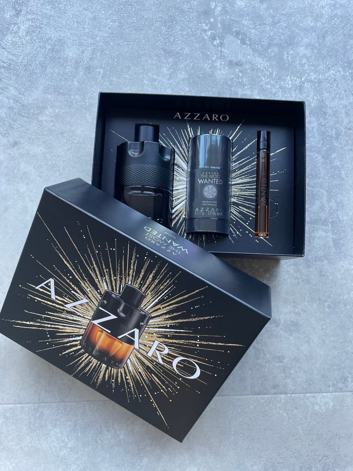 Azzaro the most wanted 100ml edp, 10ml edp & deodorant stick, Ophalen of Verzenden, Nieuw