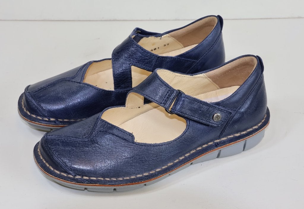 Blauwe Wolky instappers maat 37, Wolky, Blauw, Instappers, Ophalen of Verzenden