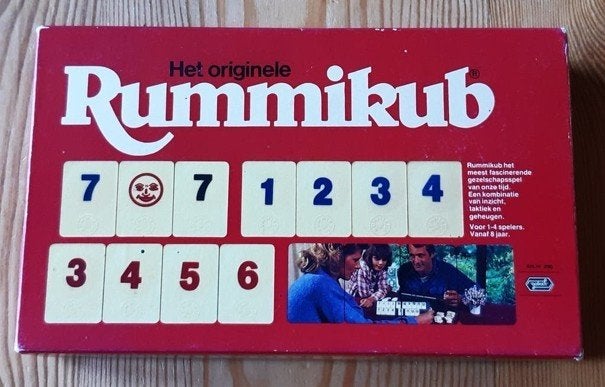 Rummikub, originele, kleine steentjes, reisspel, compleet, Een of twee spelers, Ophalen of Verzenden, Gebruikt